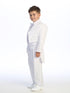 Little Boys White Peak Collar Round Split Tail Elegant 5 Pc Tuxedo Suit 2T-7